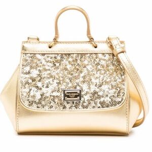 Dolce & Gabbana Mini Sicily Metallic Crossbody